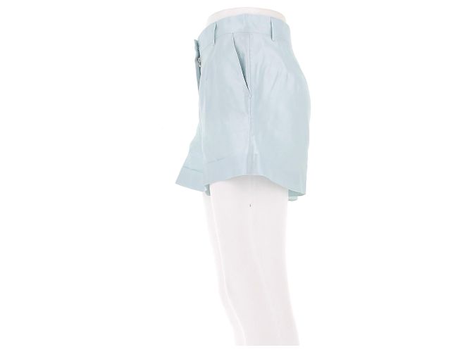 Pantaloncini in seta blu Dolce & Gabbana - vista 4
