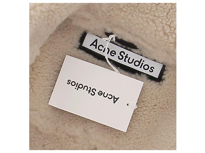 Acne Leder- und Shearling-Mantel - Ansicht 5