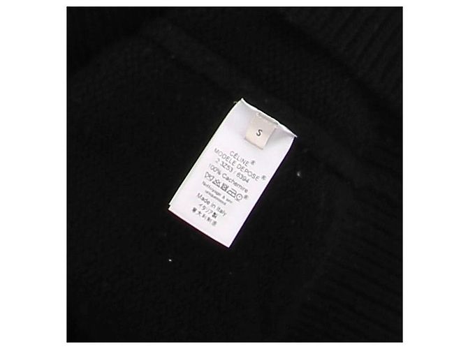 Céline Jersey oversize de cachemira negro - vista 7