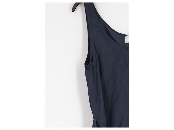 Autre Marque Vestido midi azul marino ANEMOS con cinturón - vista 4