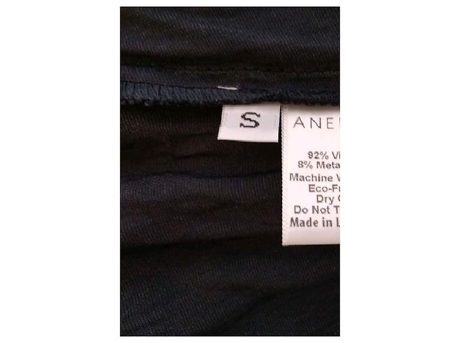 Autre Marque Vestido midi azul marino ANEMOS con cinturón - vista 6