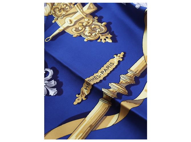 Hermès Blue Carré 90 Ferronnerie Seidentuch - Ansicht 2