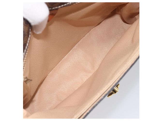 Céline CELINE Macadam Canvas Shoulder Bag PVC Leather Brown Gold - vista 22