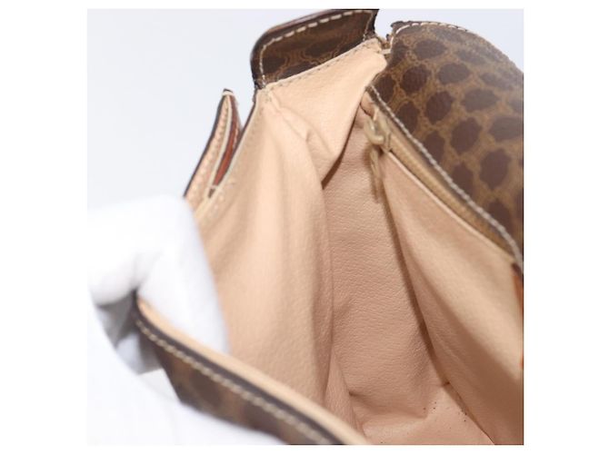 Céline CELINE Macadam Canvas Shoulder Bag PVC Leather Brown Gold - vista 24