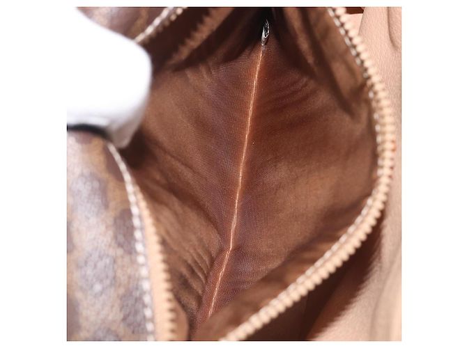 Céline CELINE Macadam Canvas Shoulder Bag PVC Leather Brown Gold - vista 26