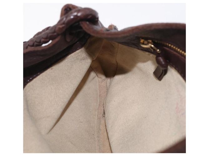 Bottega Veneta Hand Bag Leather Dark Brown Gold - vista 18