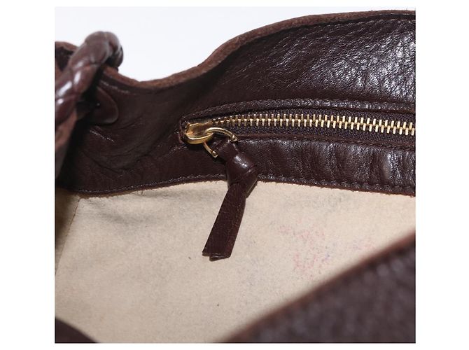 Bottega Veneta Hand Bag Leather Dark Brown Gold - vista 19