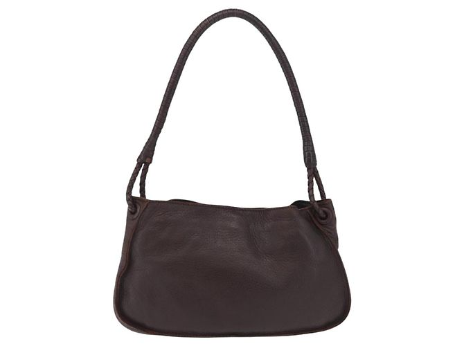 Bottega Veneta Hand Bag Leather Dark Brown Gold - vista 2