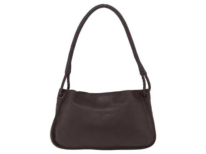 Bottega Veneta Hand Bag Leather Dark Brown Gold - vista 3