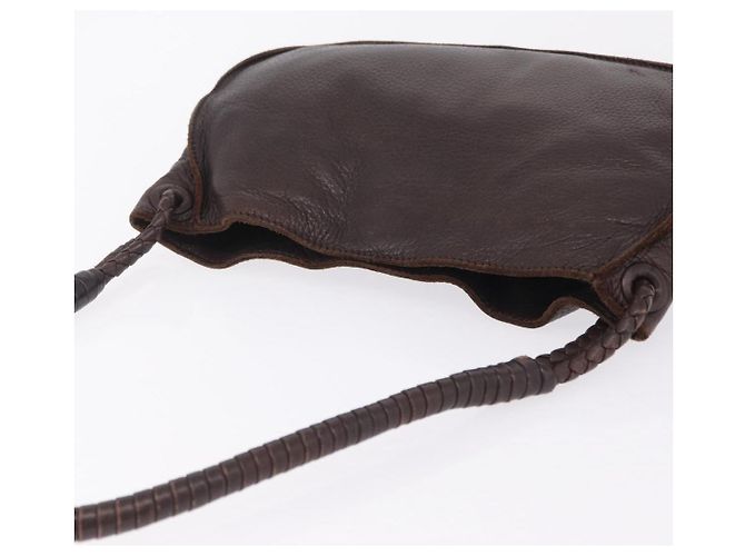 Bottega Veneta Hand Bag Leather Dark Brown Gold - vista 7
