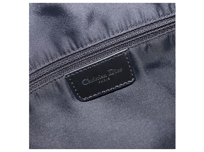 Christian Dior Trotter Canvas Oblique Shoulder Bag Navy Silver - vista 18