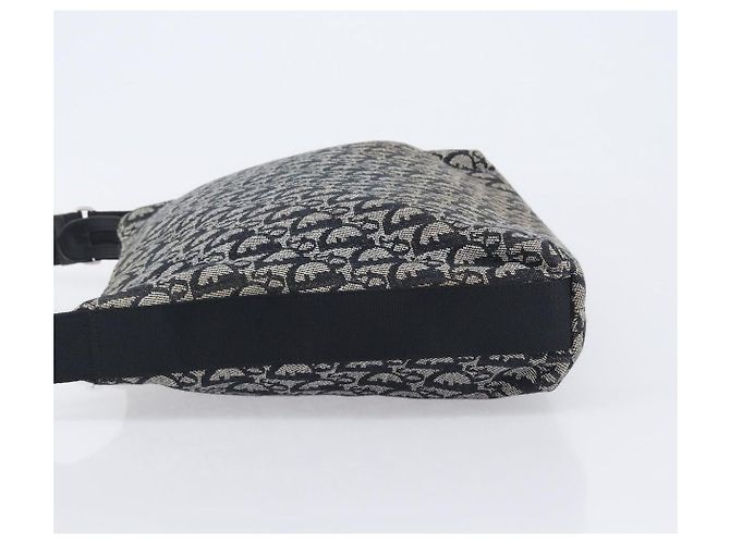 Christian Dior Trotter Canvas Oblique Shoulder Bag Navy Silver - vista 5