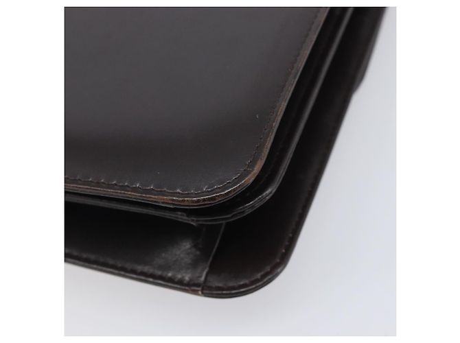 GUCCI Shoulder Bag Leather Brown Gold - vista 12