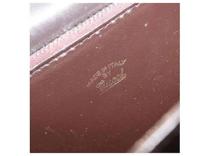 GUCCI Shoulder Bag Leather Brown Gold - vista 17