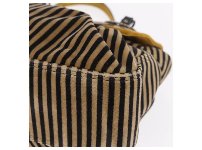 FENDI Chain Shoulder Bag Velvet Beige - vista 15