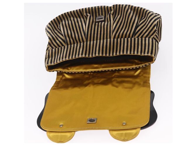 FENDI Chain Shoulder Bag Velvet Beige - vista 18