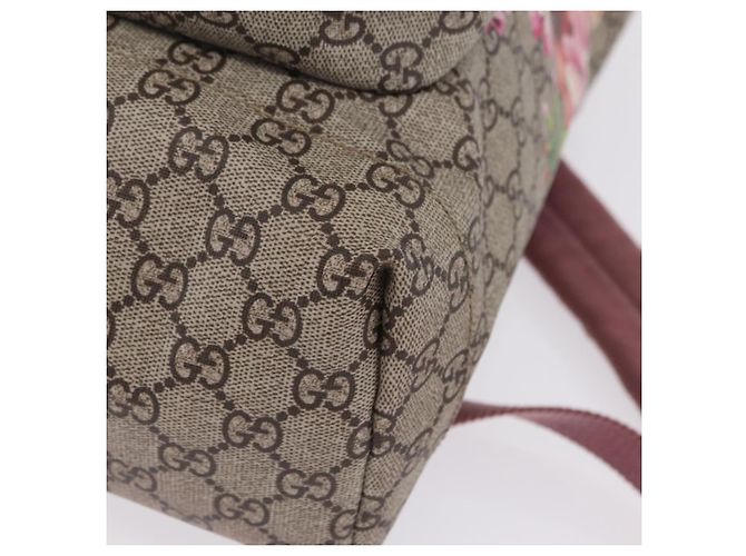 GUCCI GG Blooms Backpack PVC Beige Silver 405019 - vista 14