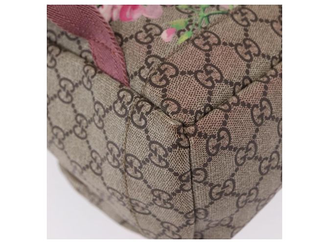 GUCCI GG Blooms Backpack PVC Beige Silver 405019 - vista 15
