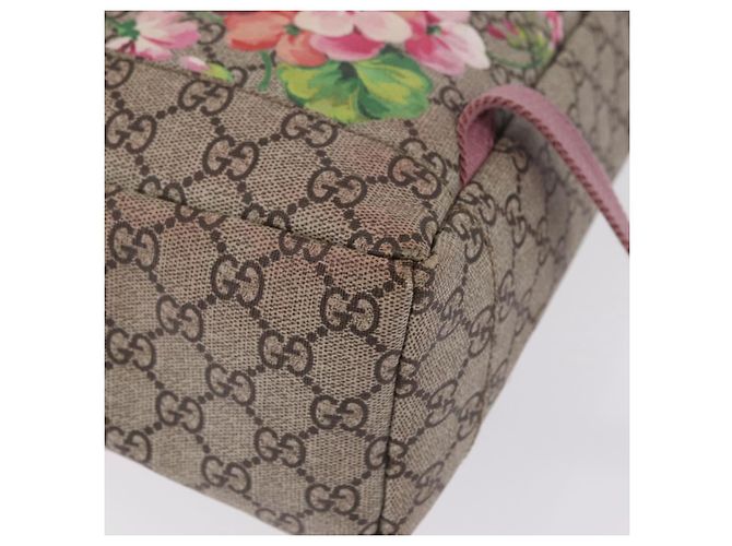 GUCCI GG Blooms Backpack PVC Beige Silver 405019 - vista 16