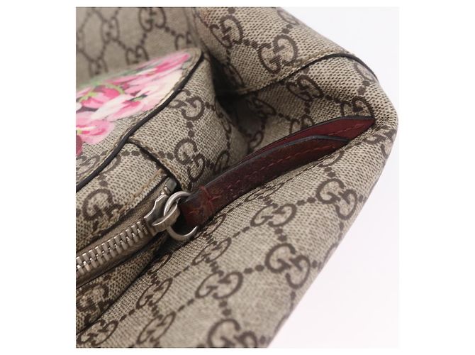 GUCCI GG Blooms Backpack PVC Beige Silver 405019 - vista 27