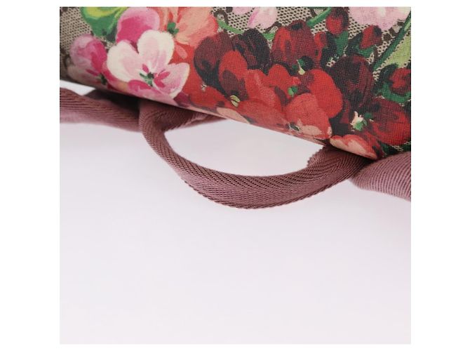 GUCCI GG Blooms Backpack PVC Beige Silver 405019 - vista 7
