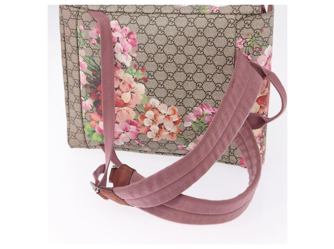 GUCCI GG Blooms Backpack PVC Beige Silver 405019 - vista 9