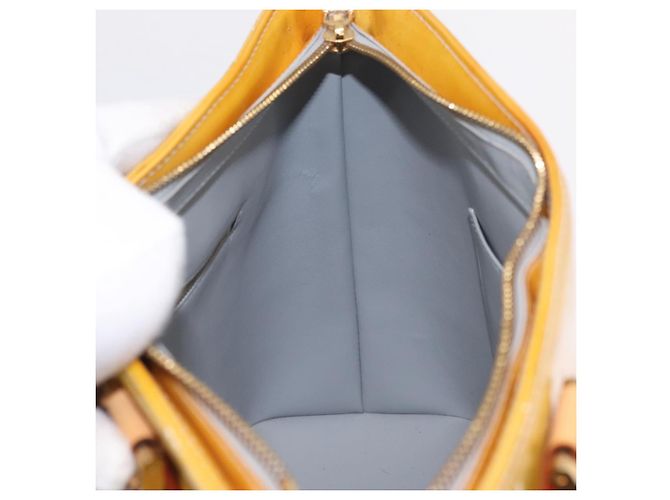LOUIS VUITTON Monogram Vernis Houston Hand Bag Gris M91053 LV - vista 19