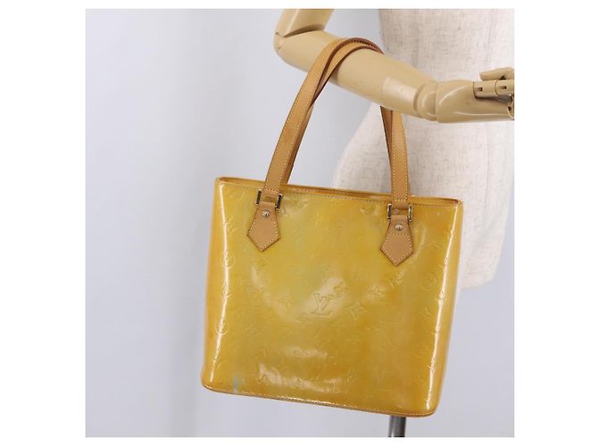 LOUIS VUITTON Monogram Vernis Houston Hand Bag Gris M91053 LV - vista 25