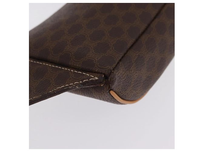 Céline CELINE Macadam Canvas Circle Body Bag PVC Leather Brown Gold - vista 14