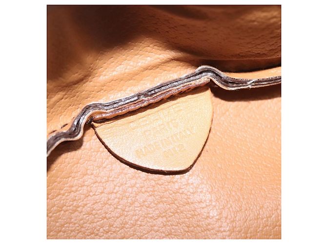 Céline CELINE Macadam Canvas Circle Body Bag PVC Leather Brown Gold - vista 17