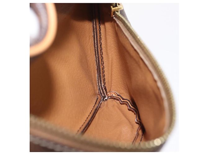 Céline CELINE Macadam Canvas Circle Body Bag PVC Leather Brown Gold - vista 19
