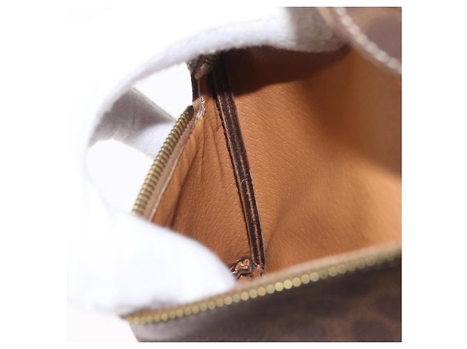 Céline CELINE Macadam Canvas Circle Body Bag PVC Leather Brown Gold - vista 20