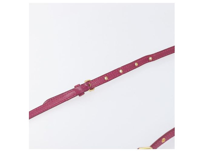 Miu Miu Shoulder Bag Leather Pink Gold - vista 14