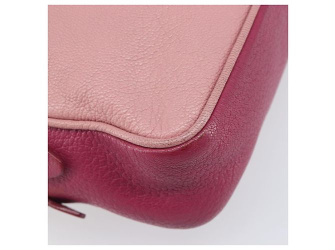 Miu Miu Shoulder Bag Leather Pink Gold - vista 16