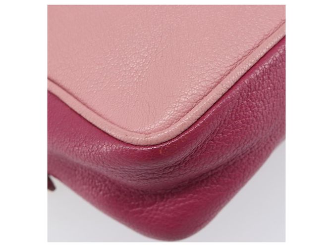 Miu Miu Shoulder Bag Leather Pink Gold - vista 18
