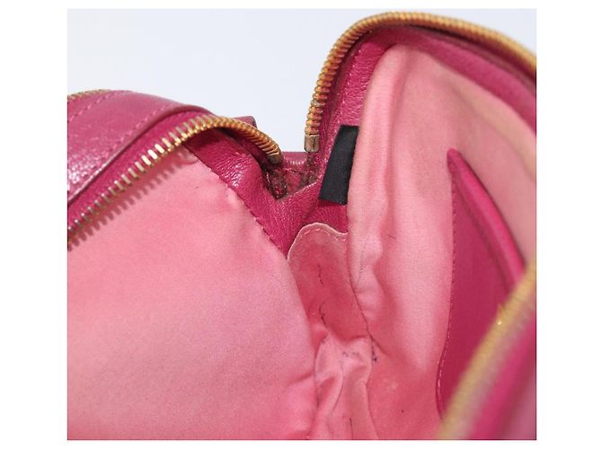 Miu Miu Shoulder Bag Leather Pink Gold - vista 24