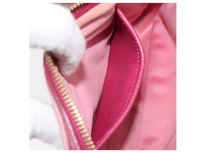 Miu Miu Shoulder Bag Leather Pink Gold - vista 25