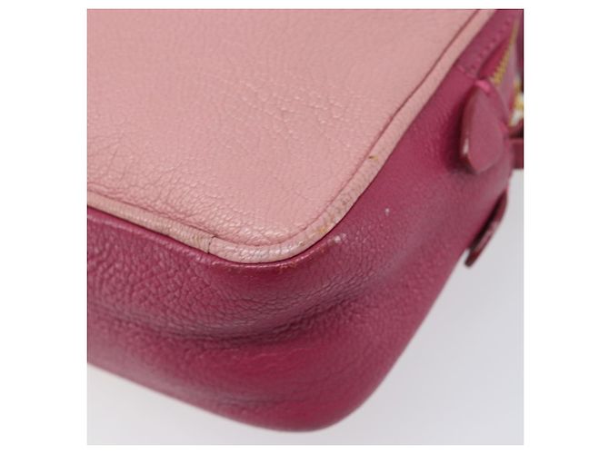 Miu Miu Shoulder Bag Leather Pink Gold - vista 9