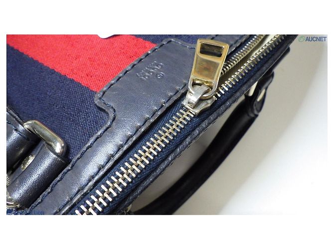 Autre Marque borsa boston intela e pelle Gucci autentica - vista 11