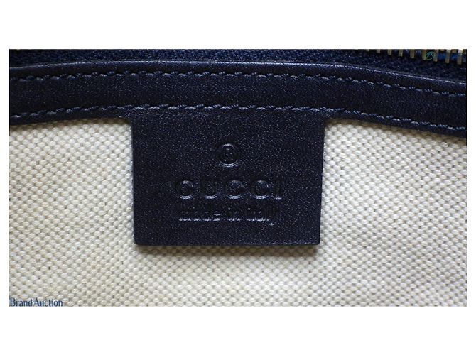 Autre Marque borsa boston intela e pelle Gucci autentica - vista 16