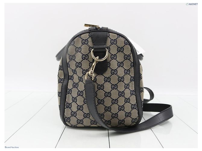 Autre Marque borsa boston intela e pelle Gucci autentica - vista 5