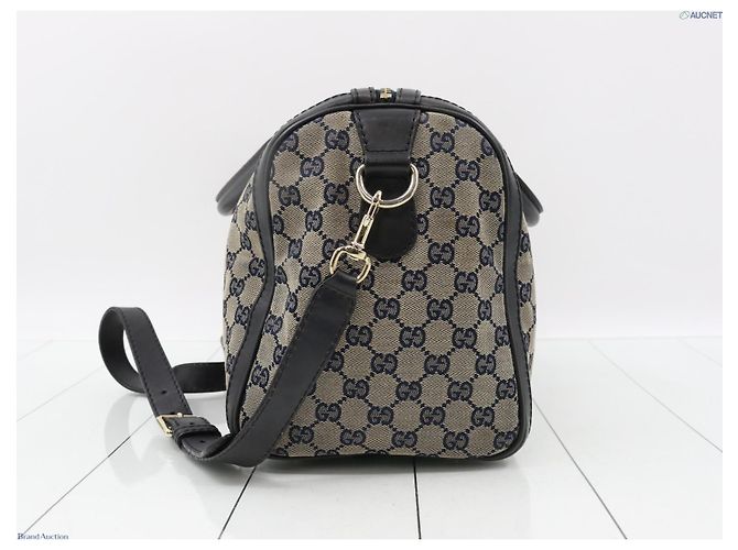 Autre Marque borsa boston intela e pelle Gucci autentica - vista 6