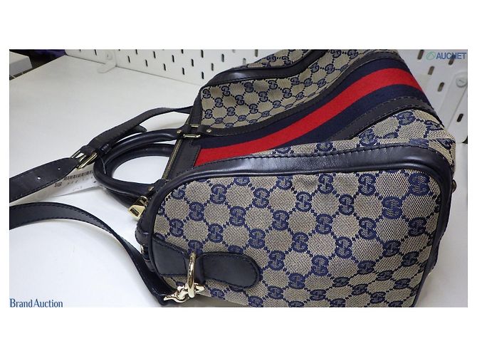 Autre Marque borsa boston intela e pelle Gucci autentica - vista 8