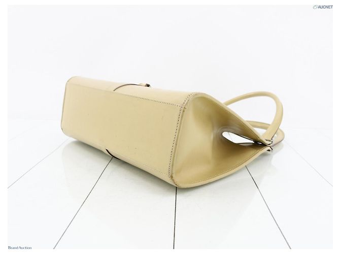 Autre Marque Authentische Gucci Jackie Handtasche aus beigem Leder - Ansicht 5