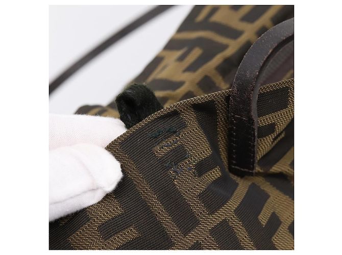 FENDI Zucca Canvas Tote Bag Brown 8BH025 - vista 10