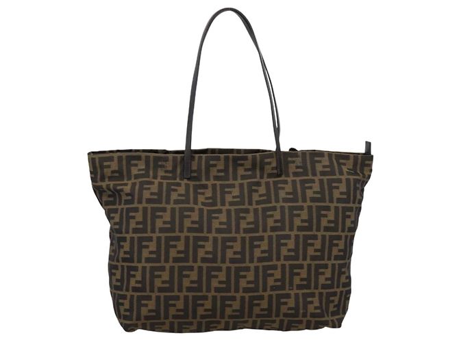 FENDI Zucca Canvas Tote Bag Brown 8BH025 - vista 13