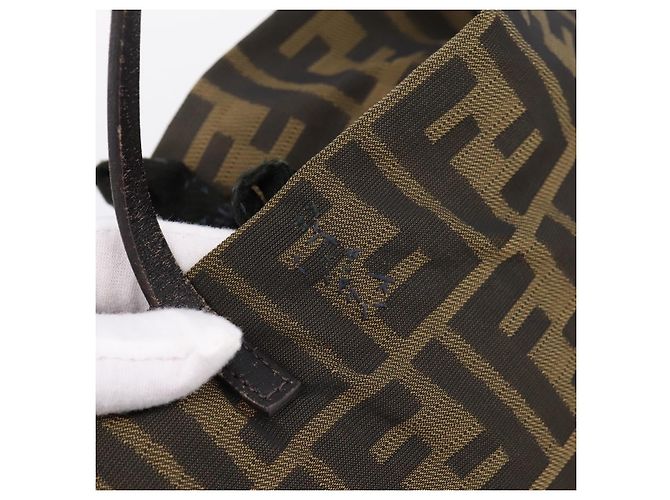 FENDI Zucca Canvas Tote Bag Brown 8BH025 - vista 19