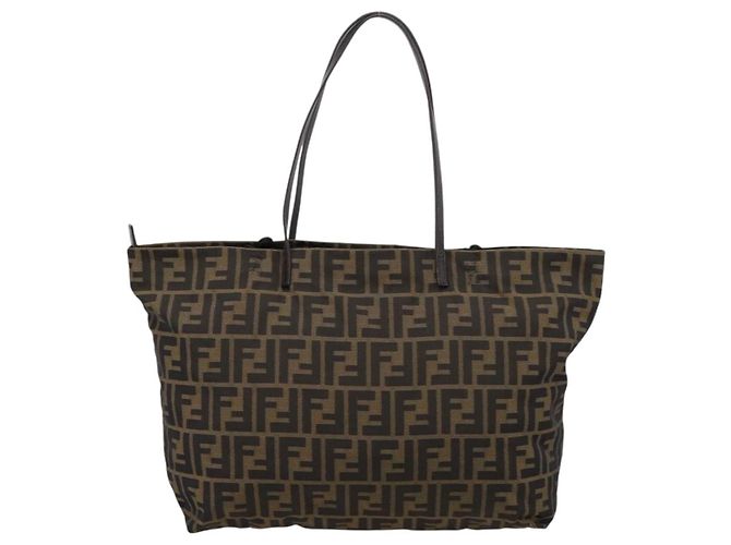 FENDI Zucca Canvas Tote Bag Brown 8BH025 - vista 2