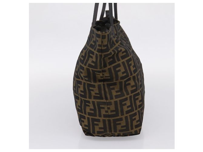FENDI Zucca Canvas Tote Bag Brown 8BH025 - vista 3
