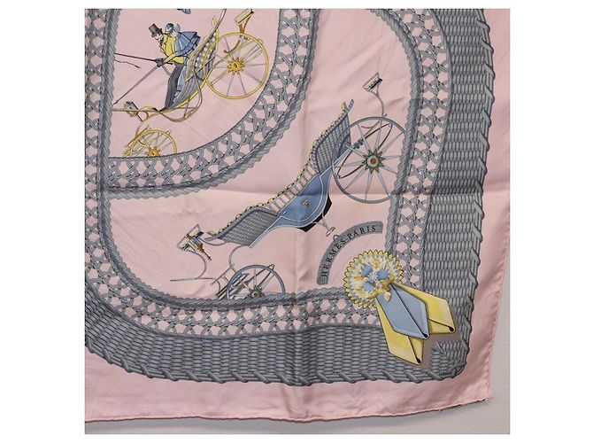 Hermès HERMES Carre 90 Tuch
V0ITURES PANIERS Seide Rosa - Ansicht 10